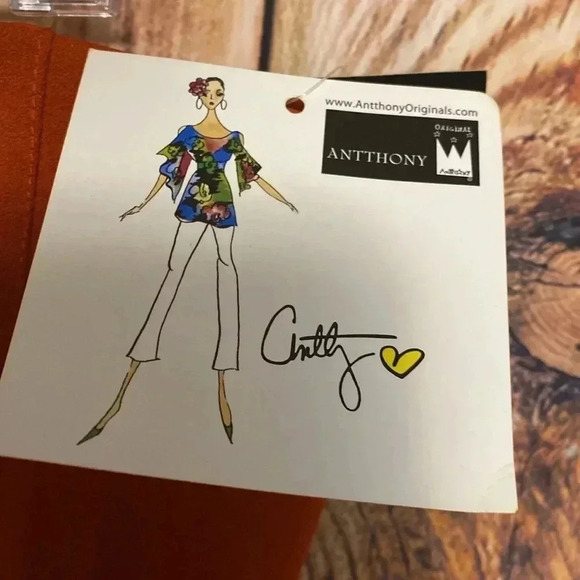 Women Antthony Pants   Original 2X Burnt Orange Pullon Slacks NWT - Picture 6 of 9